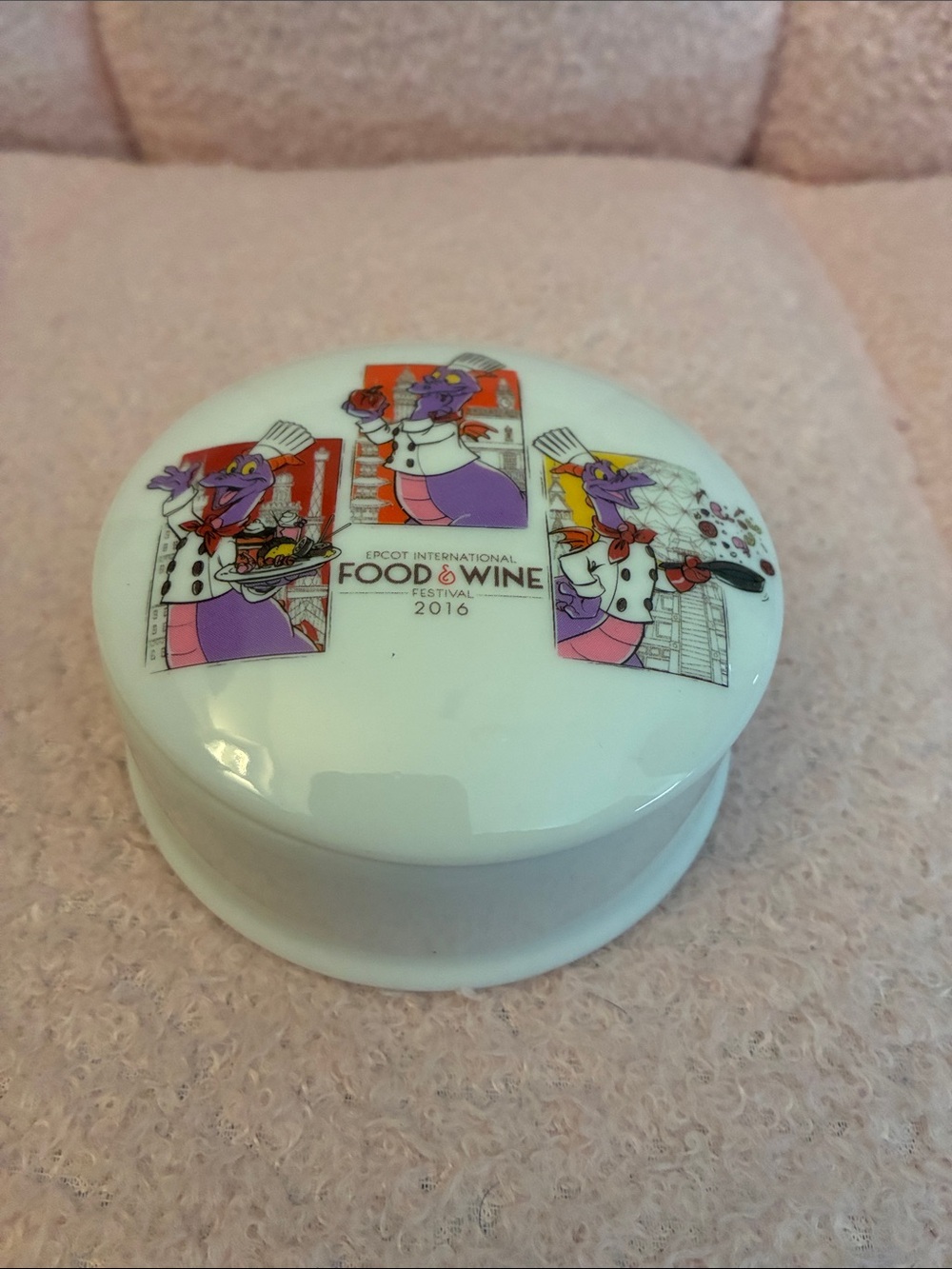 Epcot International Food & Wine Festival 2016 Trinket Dish - White